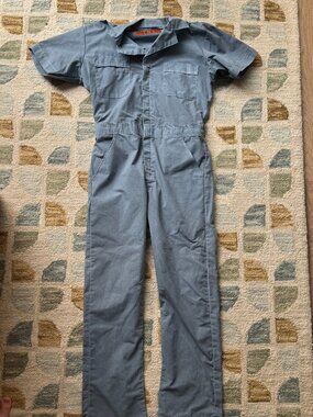 Red Kap Men's Blue and Grey Jumpsuit